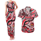 Custom NAIDOC Week 2024 Saints Couples Matching Tank Maxi Dress and Hawaiian Shirt Aboriginal Animals Keep The Fire Burning