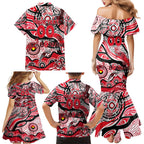 Custom NAIDOC Week 2024 Saints Family Matching Mermaid Dress and Hawaiian Shirt Aboriginal Animals Keep The Fire Burning