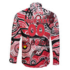 Custom NAIDOC Week 2024 Saints Family Matching Short Sleeve Bodycon Dress and Hawaiian Shirt Aboriginal Animals Keep The Fire Burning