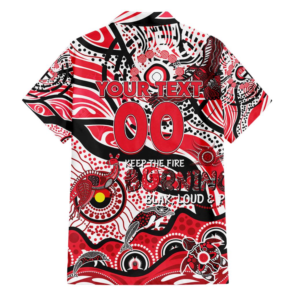 Custom NAIDOC Week 2024 Saints Family Matching Tank Maxi Dress and Hawaiian Shirt Aboriginal Animals Keep The Fire Burning