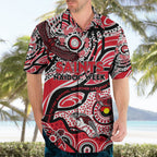 Custom NAIDOC Week 2024 Saints Hawaiian Shirt Aboriginal Animals Keep The Fire Burning