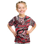 Custom NAIDOC Week 2024 Saints Kid T Shirt Aboriginal Animals Keep The Fire Burning