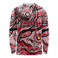 Custom NAIDOC Week 2024 Saints Long Sleeve Shirt Aboriginal Animals Keep The Fire Burning
