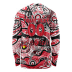 Custom NAIDOC Week 2024 Saints Long Sleeve Shirt Aboriginal Animals Keep The Fire Burning