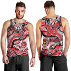 Custom NAIDOC Week 2024 Saints Men Tank Top Aboriginal Animals Keep The Fire Burning