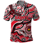 Custom NAIDOC Week 2024 Saints Polo Shirt Aboriginal Animals Keep The Fire Burning