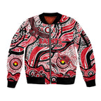 Custom NAIDOC Week 2024 Saints Sleeve Zip Bomber Jacket Aboriginal Animals Keep The Fire Burning