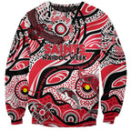 Custom NAIDOC Week 2024 Saints Sweatshirt Aboriginal Animals Keep The Fire Burning