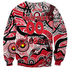 Custom NAIDOC Week 2024 Saints Sweatshirt Aboriginal Animals Keep The Fire Burning