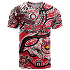 Custom NAIDOC Week 2024 Saints T Shirt Aboriginal Animals Keep The Fire Burning