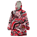 Custom NAIDOC Week 2024 Saints Wearable Blanket Hoodie Aboriginal Animals Keep The Fire Burning