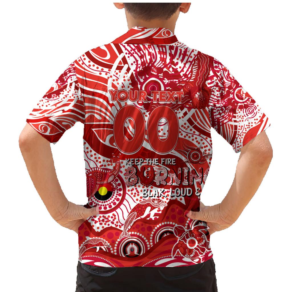 Custom NAIDOC Week 2024 Swans Family Matching Mermaid Dress and Hawaiian Shirt Aboriginal Animals Keep The Fire Burning