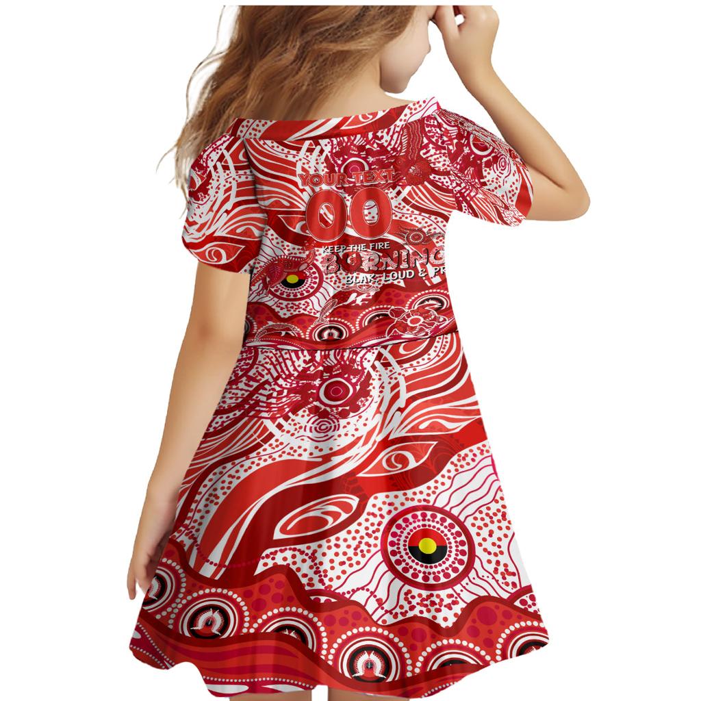 Custom NAIDOC Week 2024 Swans Family Matching Mermaid Dress and Hawaiian Shirt Aboriginal Animals Keep The Fire Burning