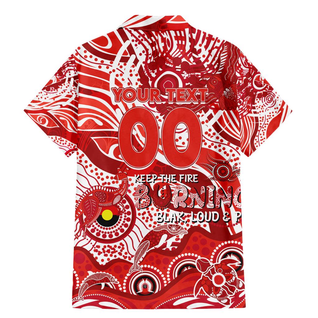 Custom NAIDOC Week 2024 Swans Family Matching Mermaid Dress and Hawaiian Shirt Aboriginal Animals Keep The Fire Burning