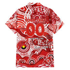 Custom NAIDOC Week 2024 Swans Family Matching Off Shoulder Short Dress and Hawaiian Shirt Aboriginal Animals Keep The Fire Burning