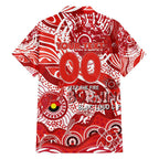 Custom NAIDOC Week 2024 Swans Family Matching Short Sleeve Bodycon Dress and Hawaiian Shirt Aboriginal Animals Keep The Fire Burning