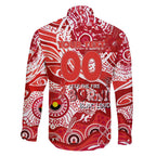 Custom NAIDOC Week 2024 Swans Family Matching Short Sleeve Bodycon Dress and Hawaiian Shirt Aboriginal Animals Keep The Fire Burning