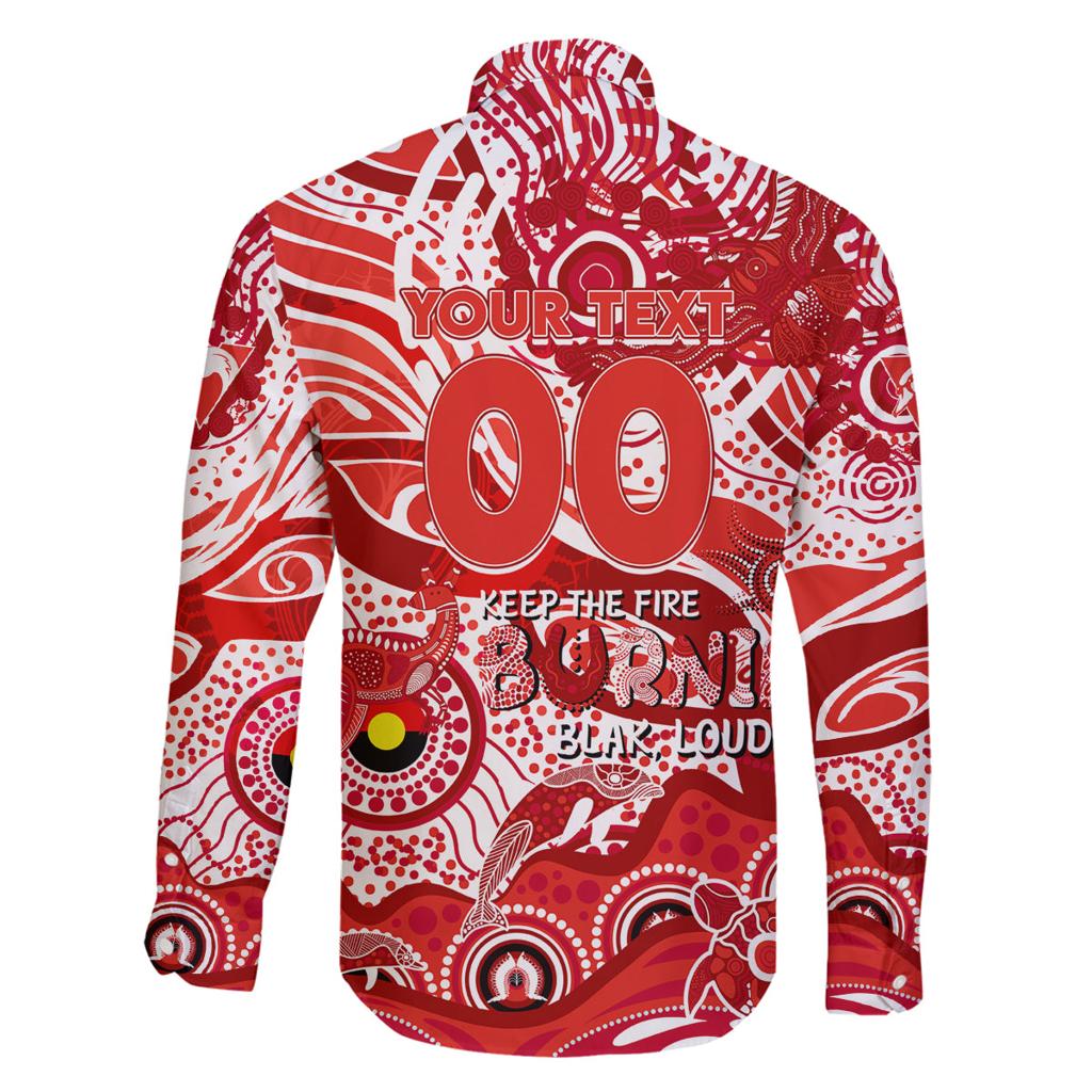 Custom NAIDOC Week 2024 Swans Family Matching Summer Maxi Dress and Hawaiian Shirt Aboriginal Animals Keep The Fire Burning