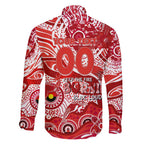 Custom NAIDOC Week 2024 Swans Family Matching Summer Maxi Dress and Hawaiian Shirt Aboriginal Animals Keep The Fire Burning
