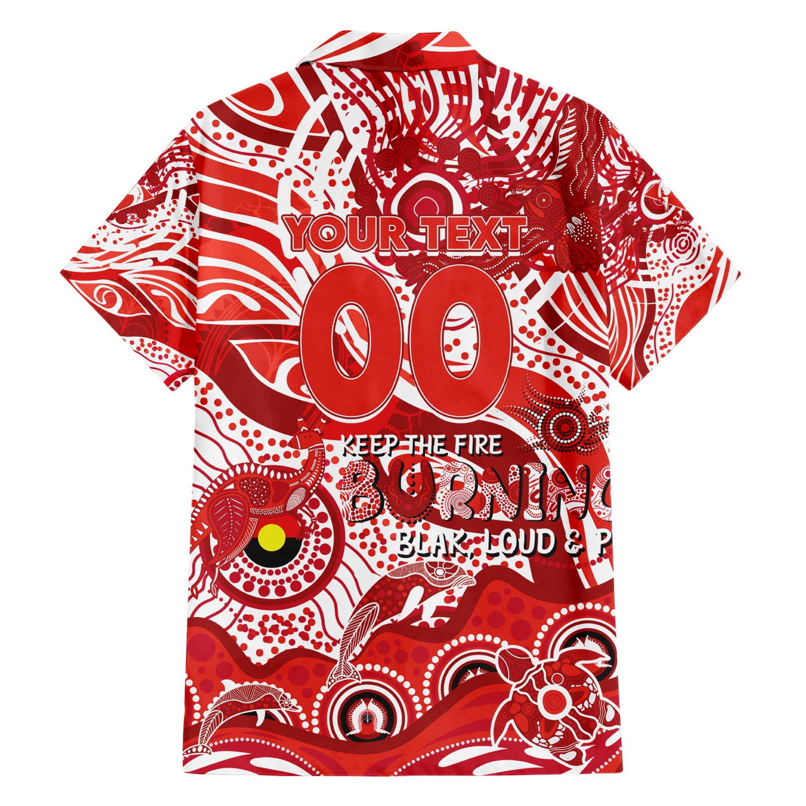 Custom NAIDOC Week 2024 Swans Hawaiian Shirt Aboriginal Animals Keep The Fire Burning