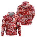 Custom NAIDOC Week 2024 Swans Hoodie Aboriginal Animals Keep The Fire Burning
