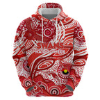 Custom NAIDOC Week 2024 Swans Hoodie Aboriginal Animals Keep The Fire Burning