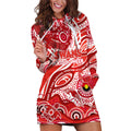 Custom NAIDOC Week 2024 Swans Hoodie Dress Aboriginal Animals Keep The Fire Burning