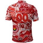 Custom NAIDOC Week 2024 Swans Polo Shirt Aboriginal Animals Keep The Fire Burning