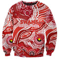 Custom NAIDOC Week 2024 Swans Sweatshirt Aboriginal Animals Keep The Fire Burning