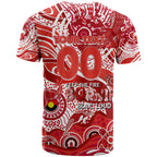 Custom NAIDOC Week 2024 Swans T Shirt Aboriginal Animals Keep The Fire Burning