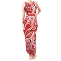 Custom NAIDOC Week 2024 Swans Tank Maxi Dress Aboriginal Animals Keep The Fire Burning