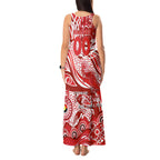 Custom NAIDOC Week 2024 Swans Tank Maxi Dress Aboriginal Animals Keep The Fire Burning