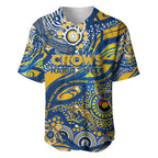 Custom NAIDOC Week 2024 Eagles Baseball Jersey Aboriginal Animals Keep The Fire Burning