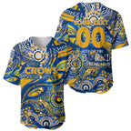 Custom NAIDOC Week 2024 Eagles Baseball Jersey Aboriginal Animals Keep The Fire Burning