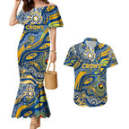 Custom NAIDOC Week 2024 Eagles Couples Matching Mermaid Dress and Hawaiian Shirt Aboriginal Animals Keep The Fire Burning