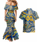 Custom NAIDOC Week 2024 Eagles Couples Matching Mermaid Dress and Hawaiian Shirt Aboriginal Animals Keep The Fire Burning
