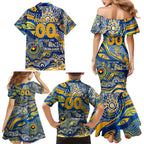 Custom NAIDOC Week 2024 Eagles Family Matching Mermaid Dress and Hawaiian Shirt Aboriginal Animals Keep The Fire Burning