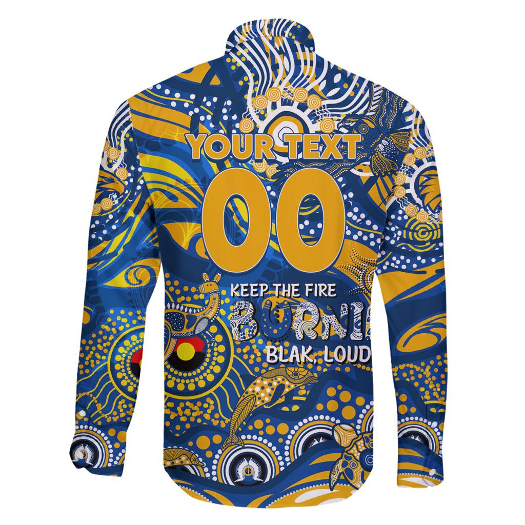 Custom NAIDOC Week 2024 Eagles Family Matching Off The Shoulder Long Sleeve Dress and Hawaiian Shirt Aboriginal Animals Keep The Fire Burning