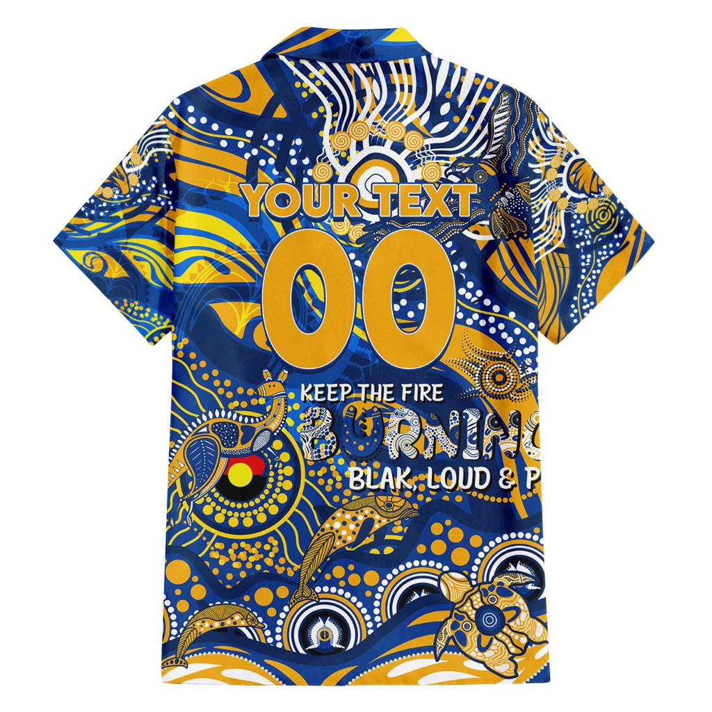 Custom NAIDOC Week 2024 Eagles Family Matching Off Shoulder Maxi Dress and Hawaiian Shirt Aboriginal Animals Keep The Fire Burning