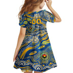 Custom NAIDOC Week 2024 Eagles Family Matching Tank Maxi Dress and Hawaiian Shirt Aboriginal Animals Keep The Fire Burning