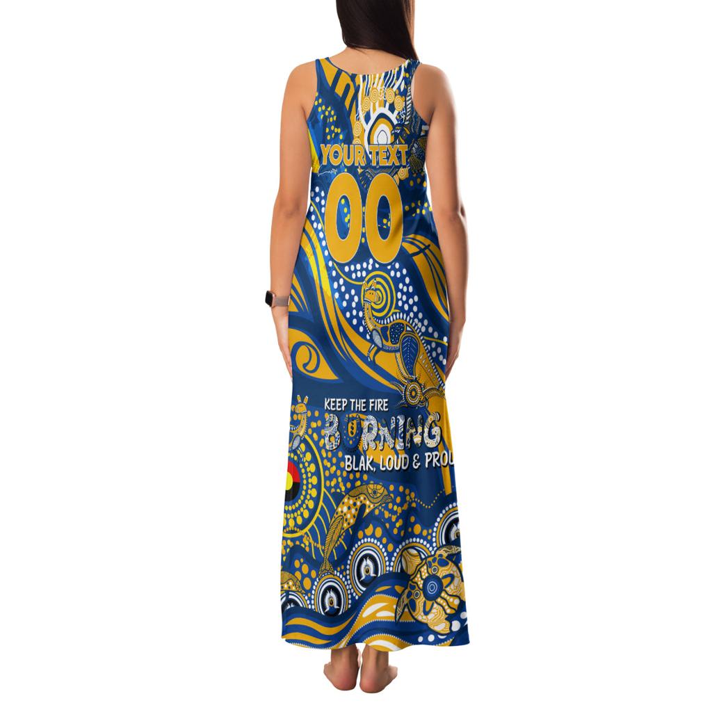 Custom NAIDOC Week 2024 Eagles Family Matching Tank Maxi Dress and Hawaiian Shirt Aboriginal Animals Keep The Fire Burning
