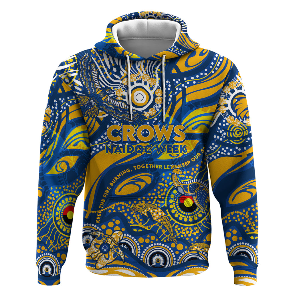 Custom NAIDOC Week 2024 Eagles Hoodie Aboriginal Animals Keep The Fire Burning