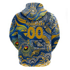 Custom NAIDOC Week 2024 Eagles Hoodie Aboriginal Animals Keep The Fire Burning