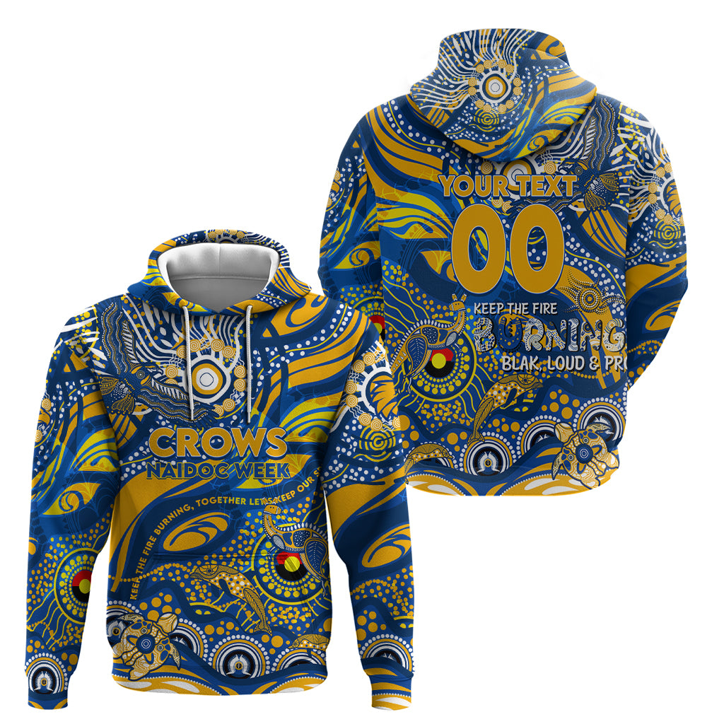 Custom NAIDOC Week 2024 Eagles Hoodie Aboriginal Animals Keep The Fire Burning