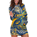 Custom NAIDOC Week 2024 Eagles Hoodie Dress Aboriginal Animals Keep The Fire Burning