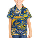 Custom NAIDOC Week 2024 Eagles Kid Hawaiian Shirt Aboriginal Animals Keep The Fire Burning