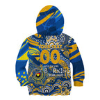 Custom NAIDOC Week 2024 Eagles Kid Hoodie Aboriginal Animals Keep The Fire Burning