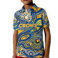 Custom NAIDOC Week 2024 Eagles Kid Polo Shirt Aboriginal Animals Keep The Fire Burning