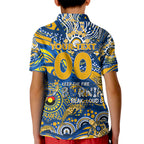Custom NAIDOC Week 2024 Eagles Kid Polo Shirt Aboriginal Animals Keep The Fire Burning