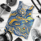 Custom NAIDOC Week 2024 Eagles Men Tank Top Aboriginal Animals Keep The Fire Burning